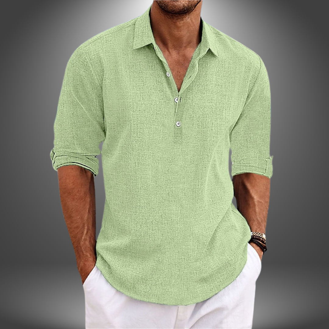 Lorenzo | Elegant Cotton and Linen Shirt for Every Occasion
