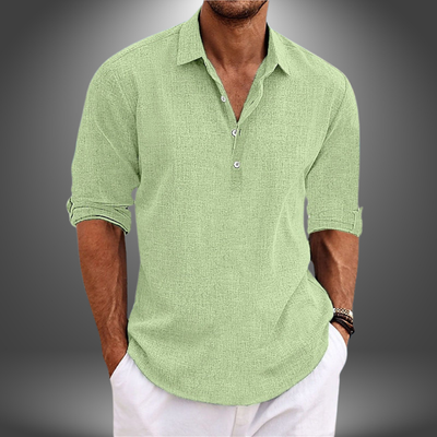 Lorenzo | Elegant Cotton and Linen Shirt for Every Occasion