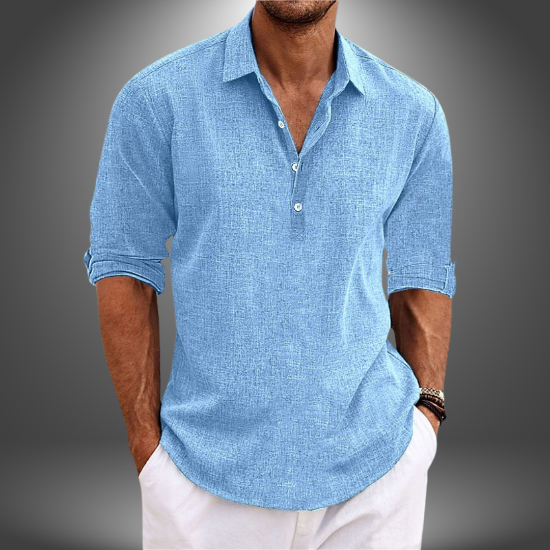 Lorenzo | Elegant Cotton and Linen Shirt for Every Occasion
