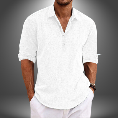 Lorenzo | Elegant Cotton and Linen Shirt for Every Occasion
