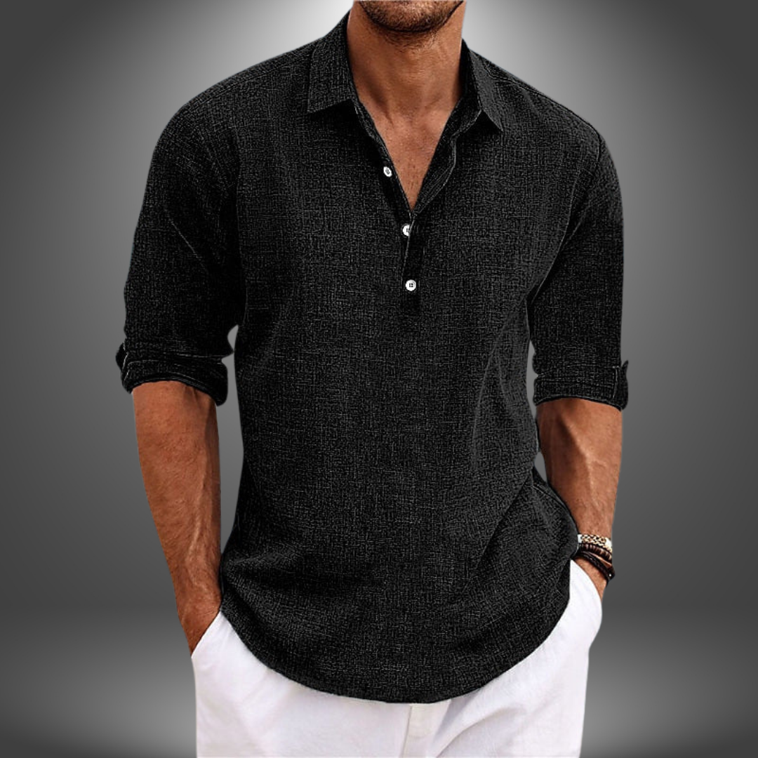 Lorenzo | Elegant Cotton and Linen Shirt for Every Occasion